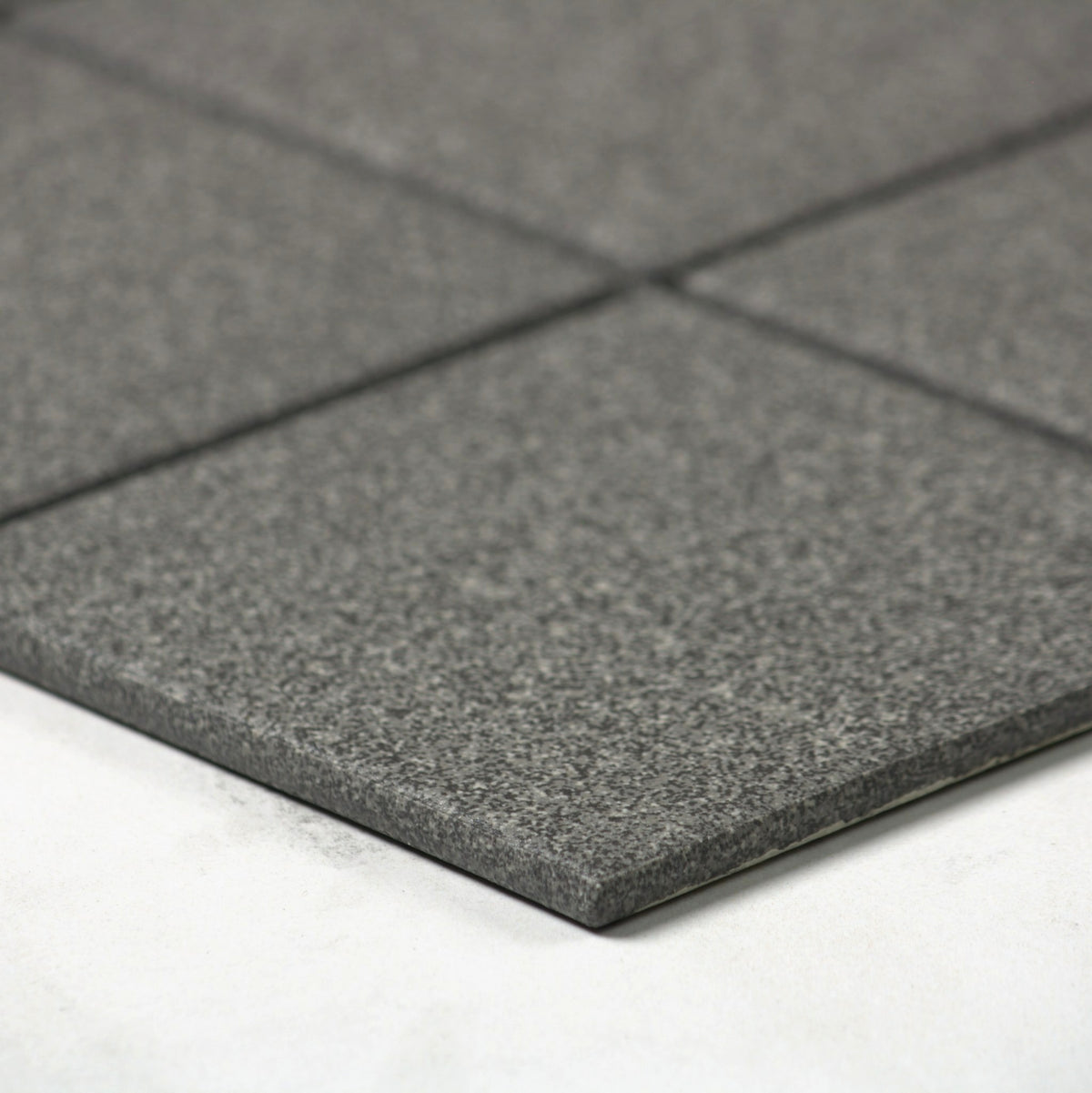 vitra dotti dark grey matt r10b mosaic 100x100mm angle view