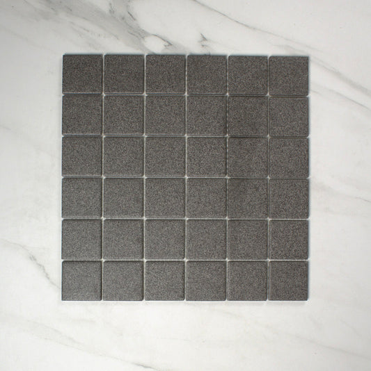 vitra dotti dark grey matt r10b mosaic 50x50mm top view