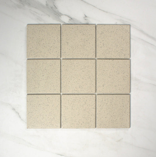 vitra dotti ivory matt r10b mosaic 100x100mm top view