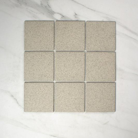 vitra dotti light grey matt r10b mosaic 100x100mm top view