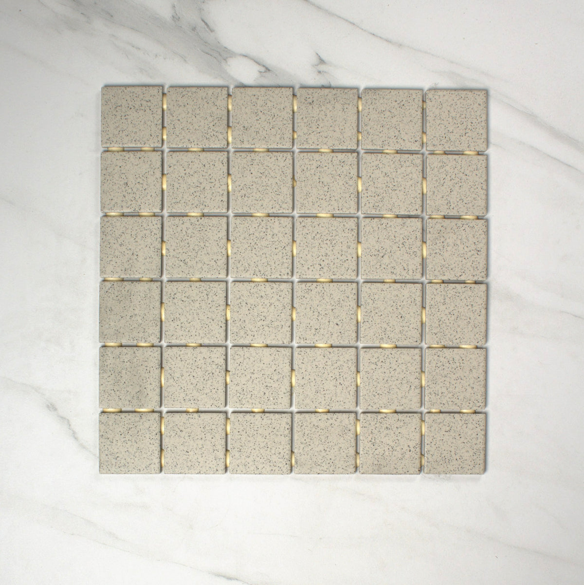 vitra dotti light grey matt r10b mosaic 50x50mm top view