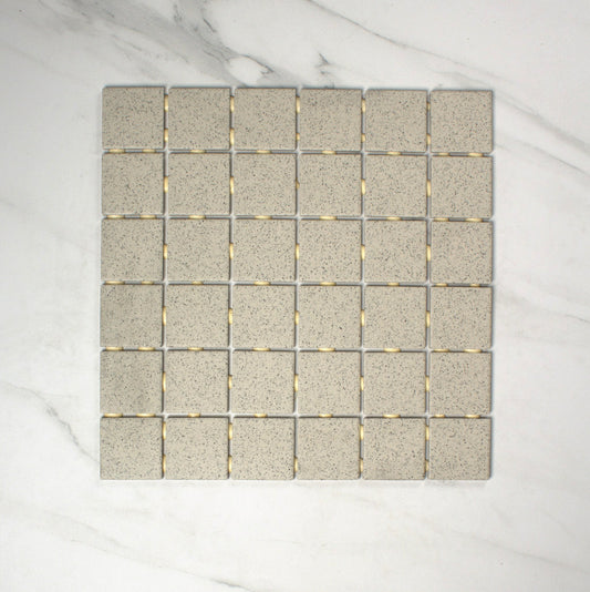 vitra dotti light grey matt r10b mosaic 50x50mm top view