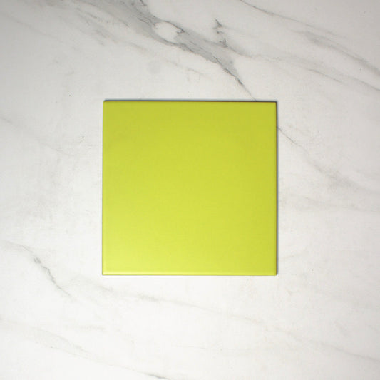 vitra fluro lime matt 200x200mm top view