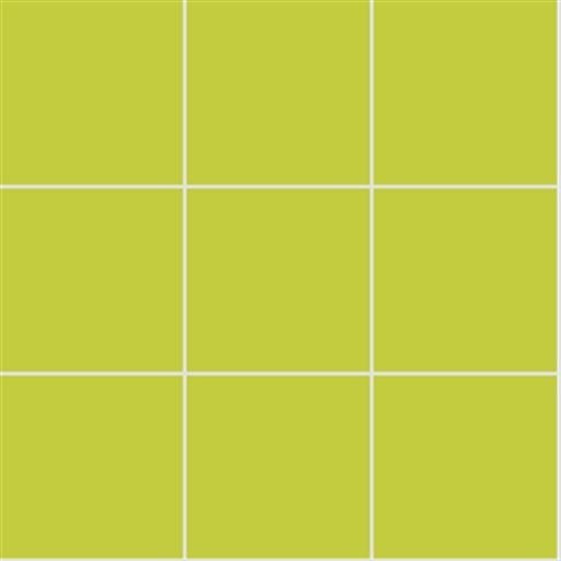 VitrA Fluro Lime Matt Mosaic 100x100mm mesh sheet