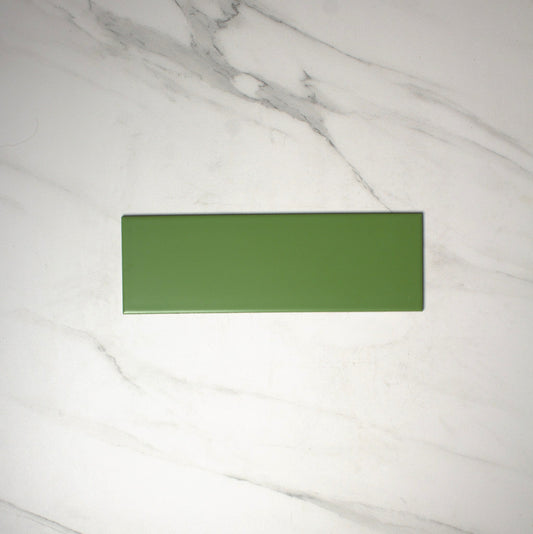 vitra green matt 100x300mm top view