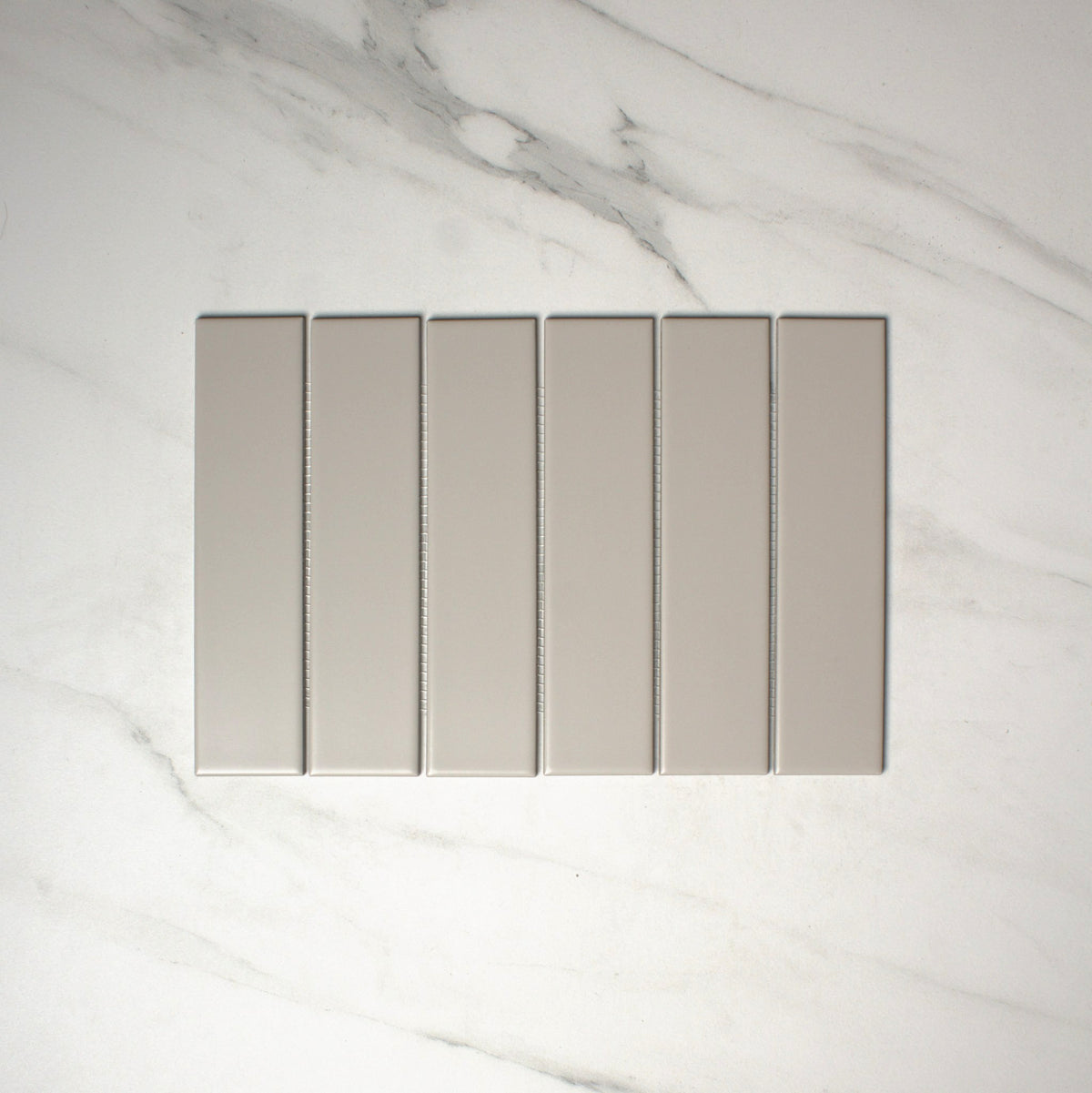 vitra greige matt mosaic 50x200mm top view