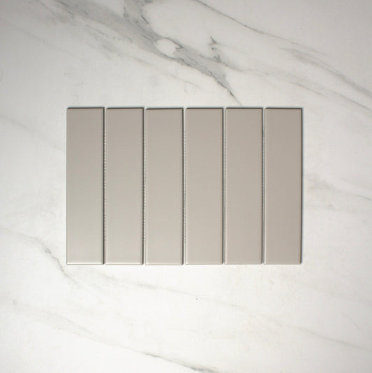 vitra greige matt mosaic 50x200mm top view