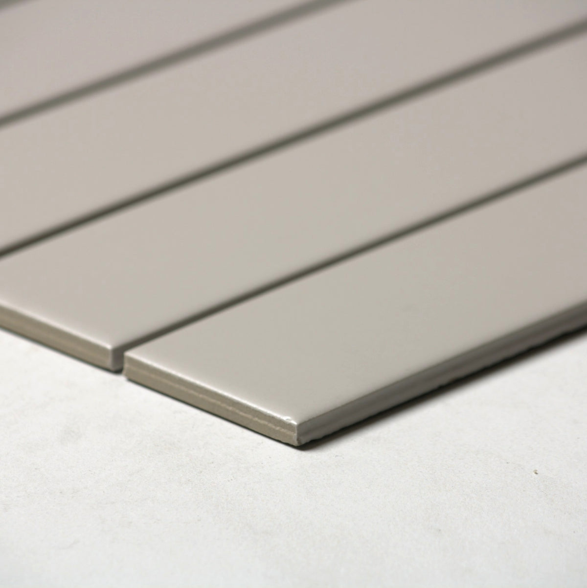 vitra greige matt mosaic 50x200mm angle view