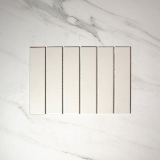 vitra light grey matt mosaic 50x200mm top view