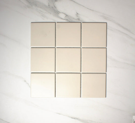 vitra light mink matt mosaic 100x100mm top view