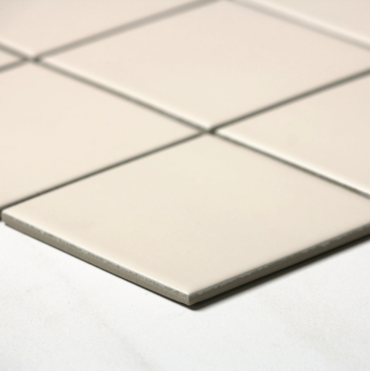 vitra light mink matt mosaic 100x100mm angle view