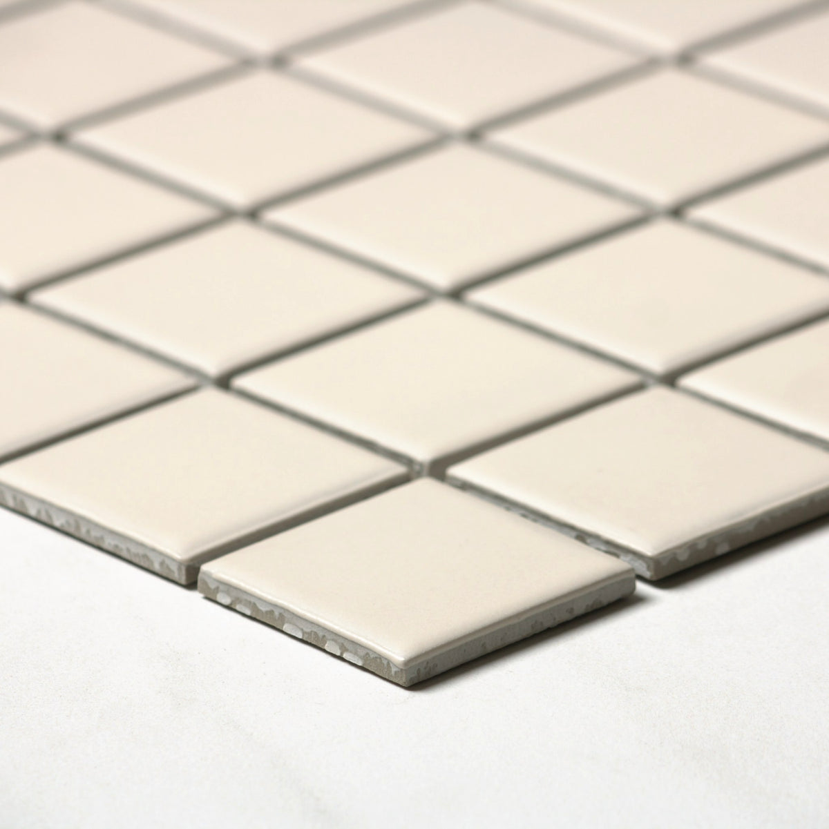 vitra light mink matt mosaic 50x50mm angle view