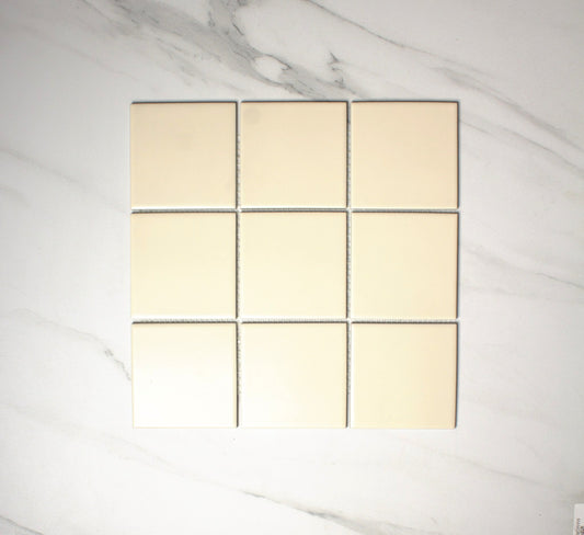 vitra light sand matt mosaic 100x100mm top view