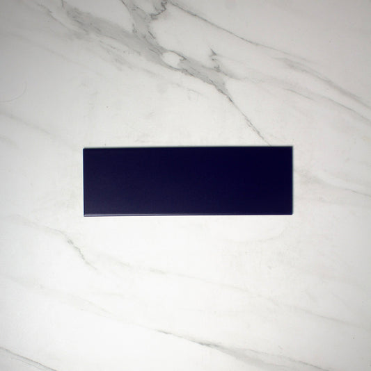 vitra midnight blue matt 100x300mm top view