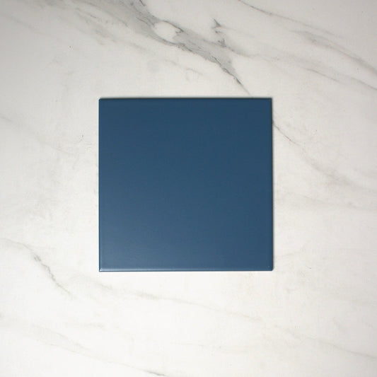 vitra ocean blue matt 200x200mm top view