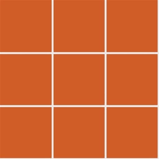 Orange Matt Mosaic 100x100mm mesh sheet