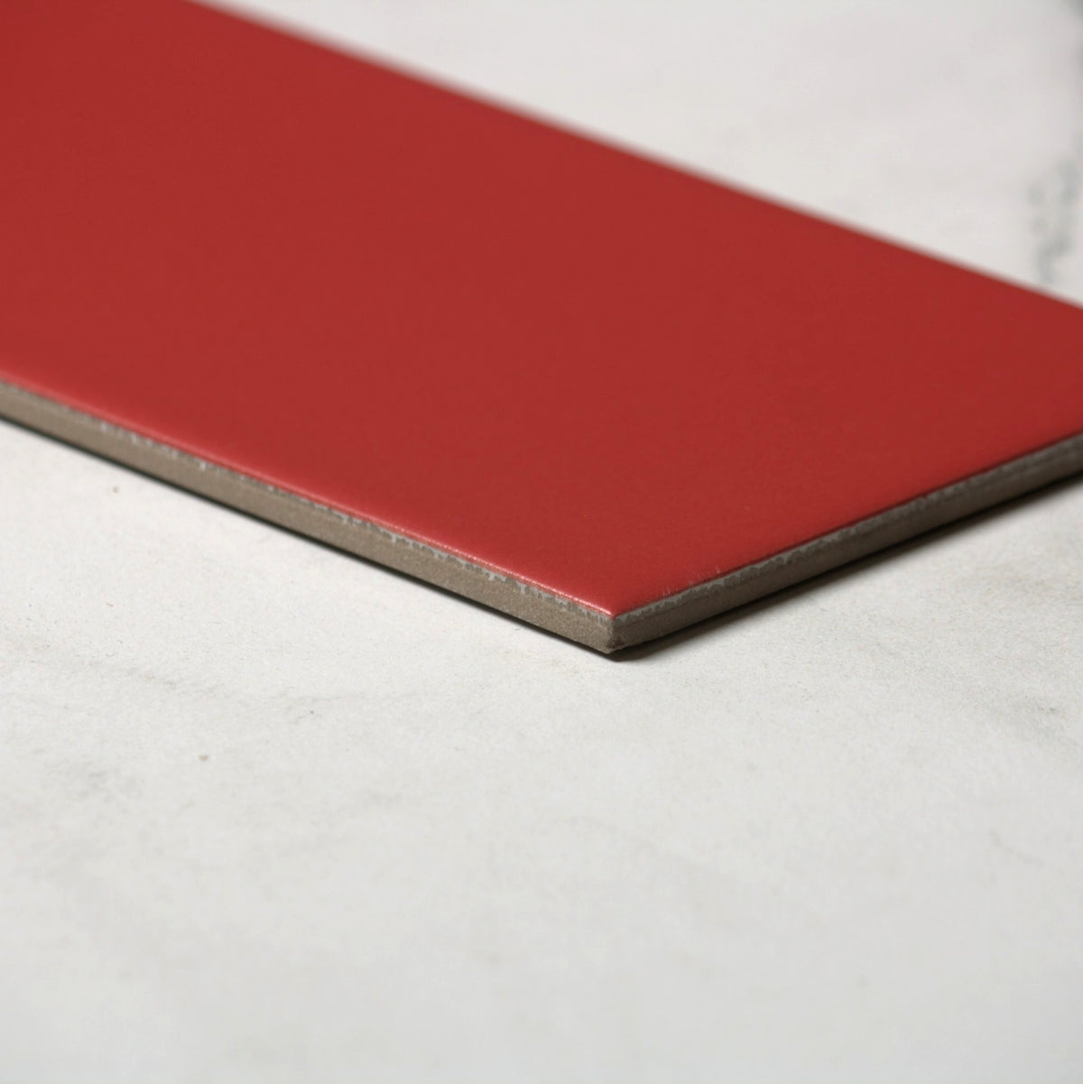vitra red matt 100x300mm angle view