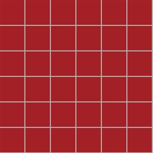 VitrA Red Matt Mosaic 50x50mm mesh sheet