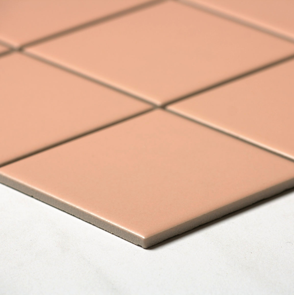 vitra rose cream matt mosaic 100x100mm angle view