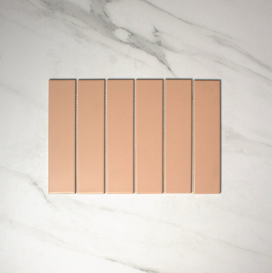 vitra rose cream matt mosaic 50x200mm top view