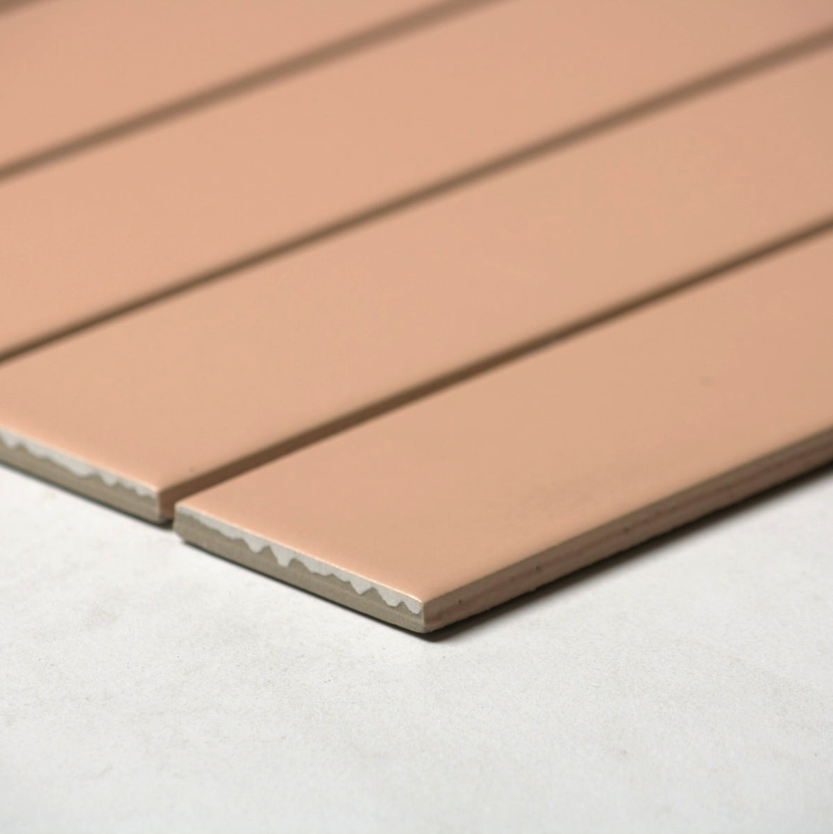vitra rose cream matt mosaic 50x200mm angle view