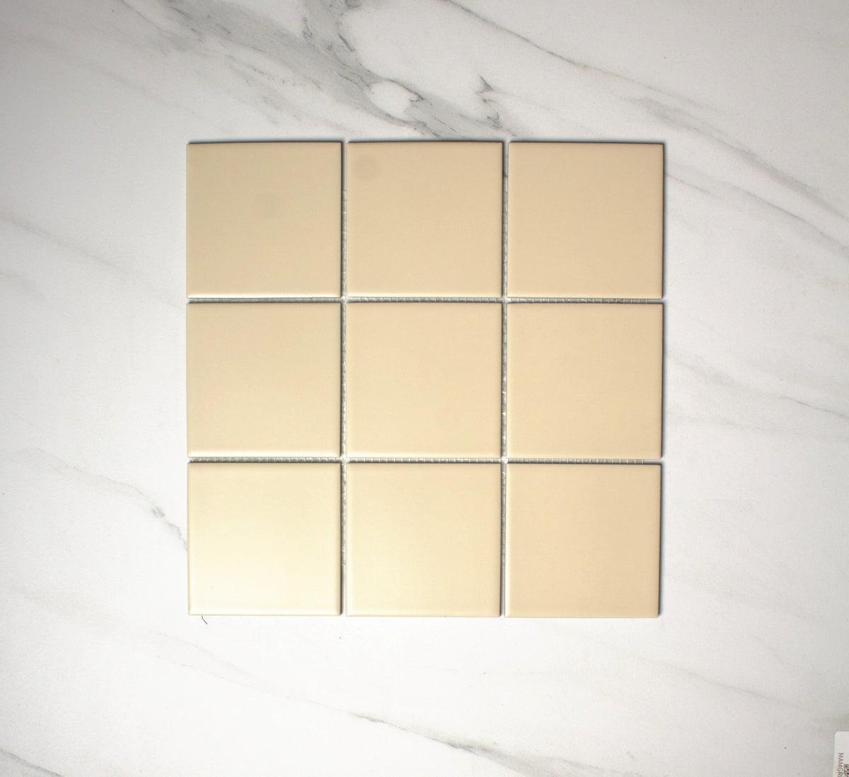 vitra sand matt mosaic 100x100mm top view