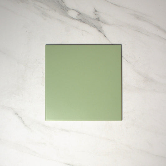 vitra soap green matt 200x200mm top view