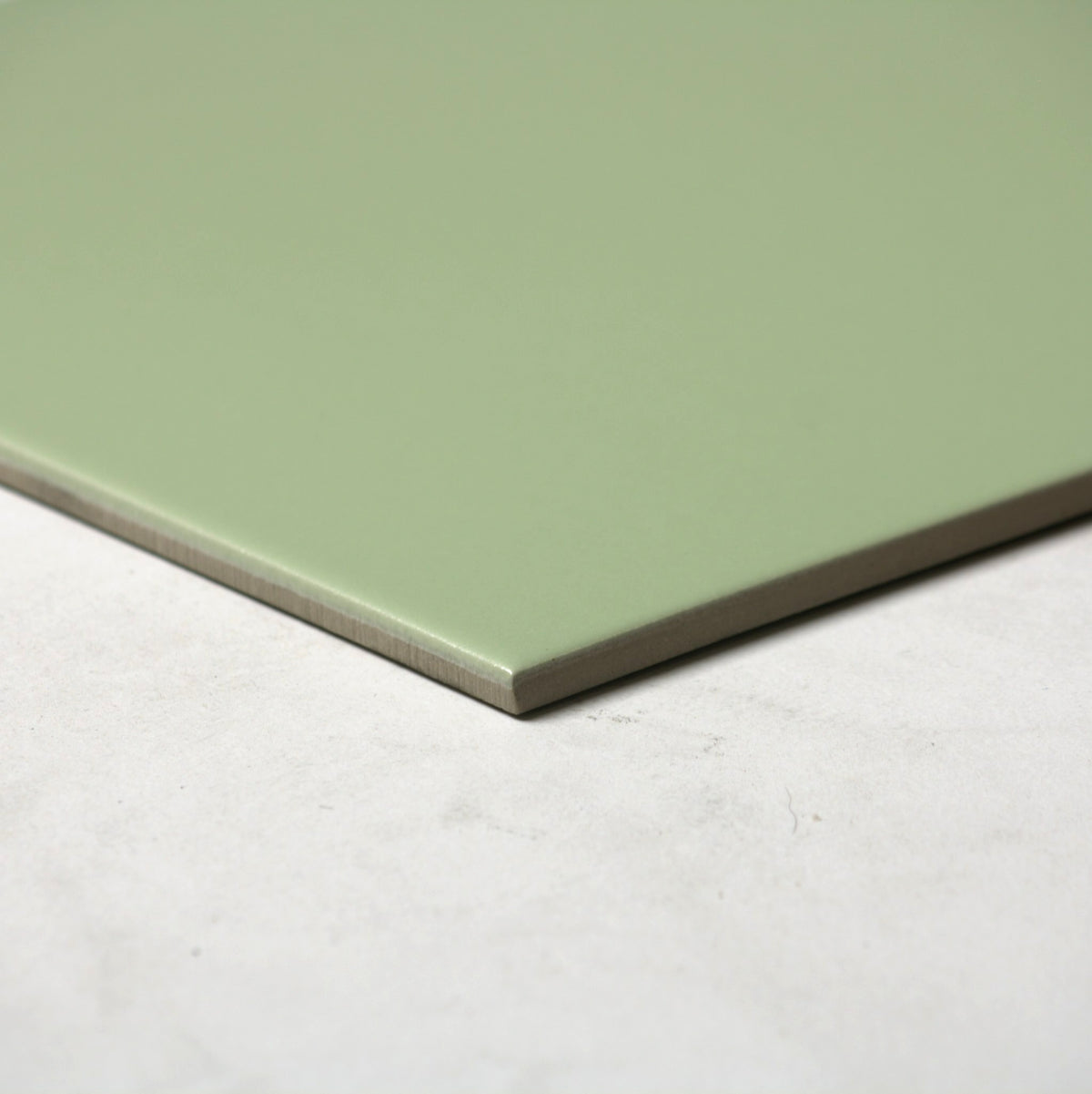 vitra soap green matt 200x200mm angle view