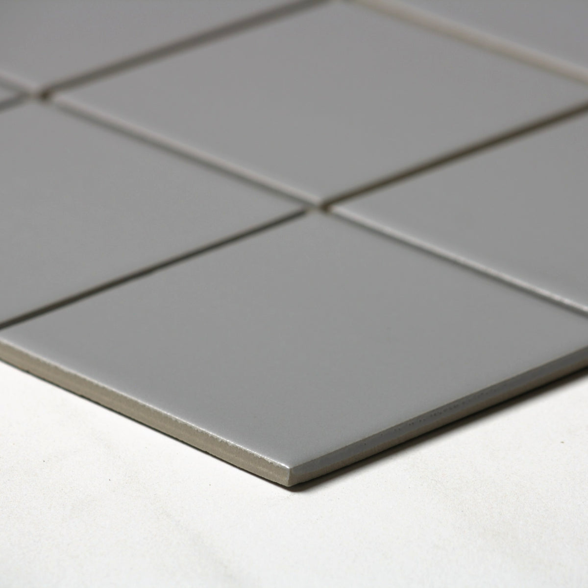 vitra stone grey matt mosaic 100x100mm angle view