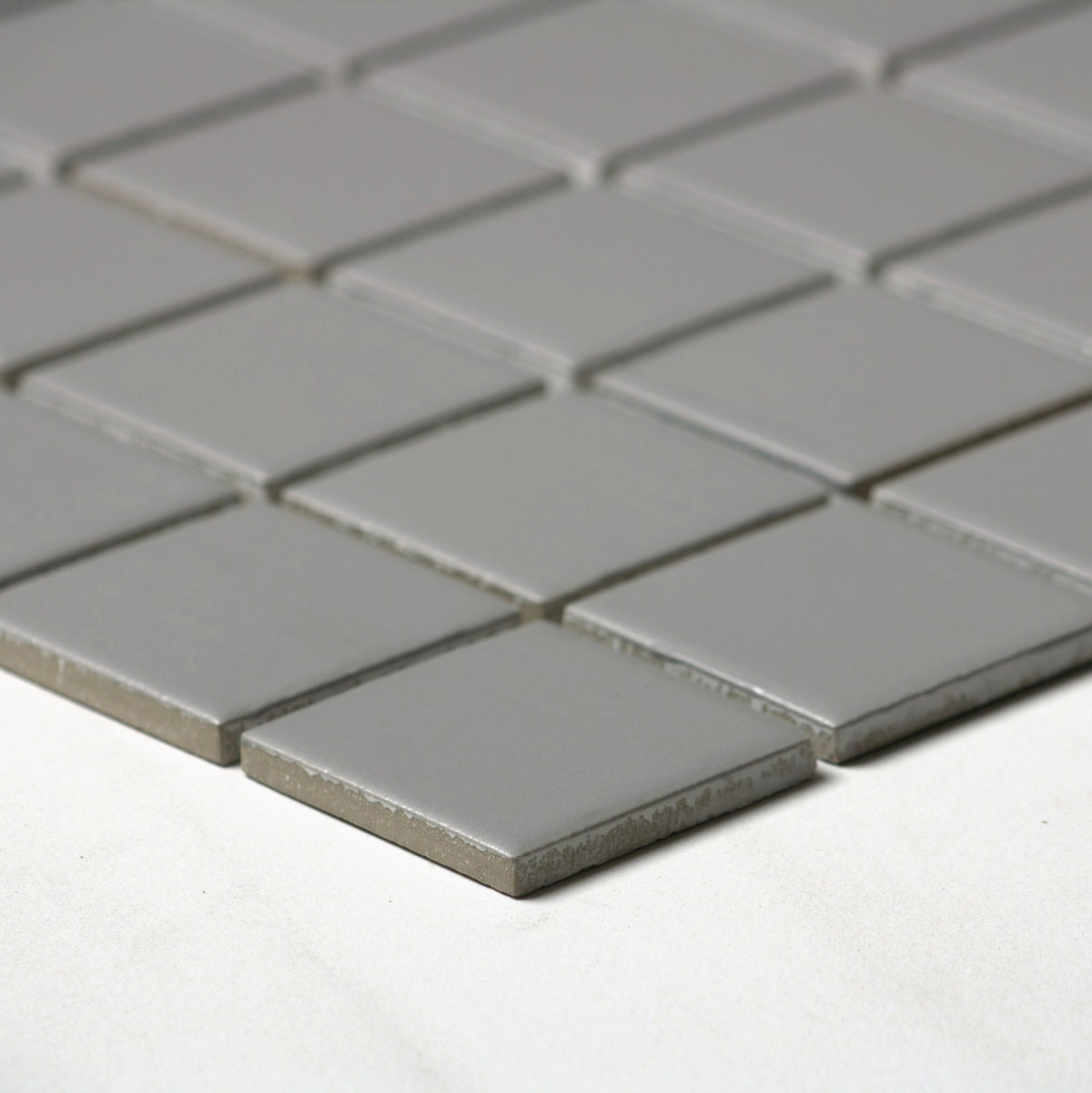 vitra stone grey matt mosaic 50x50mm angle view