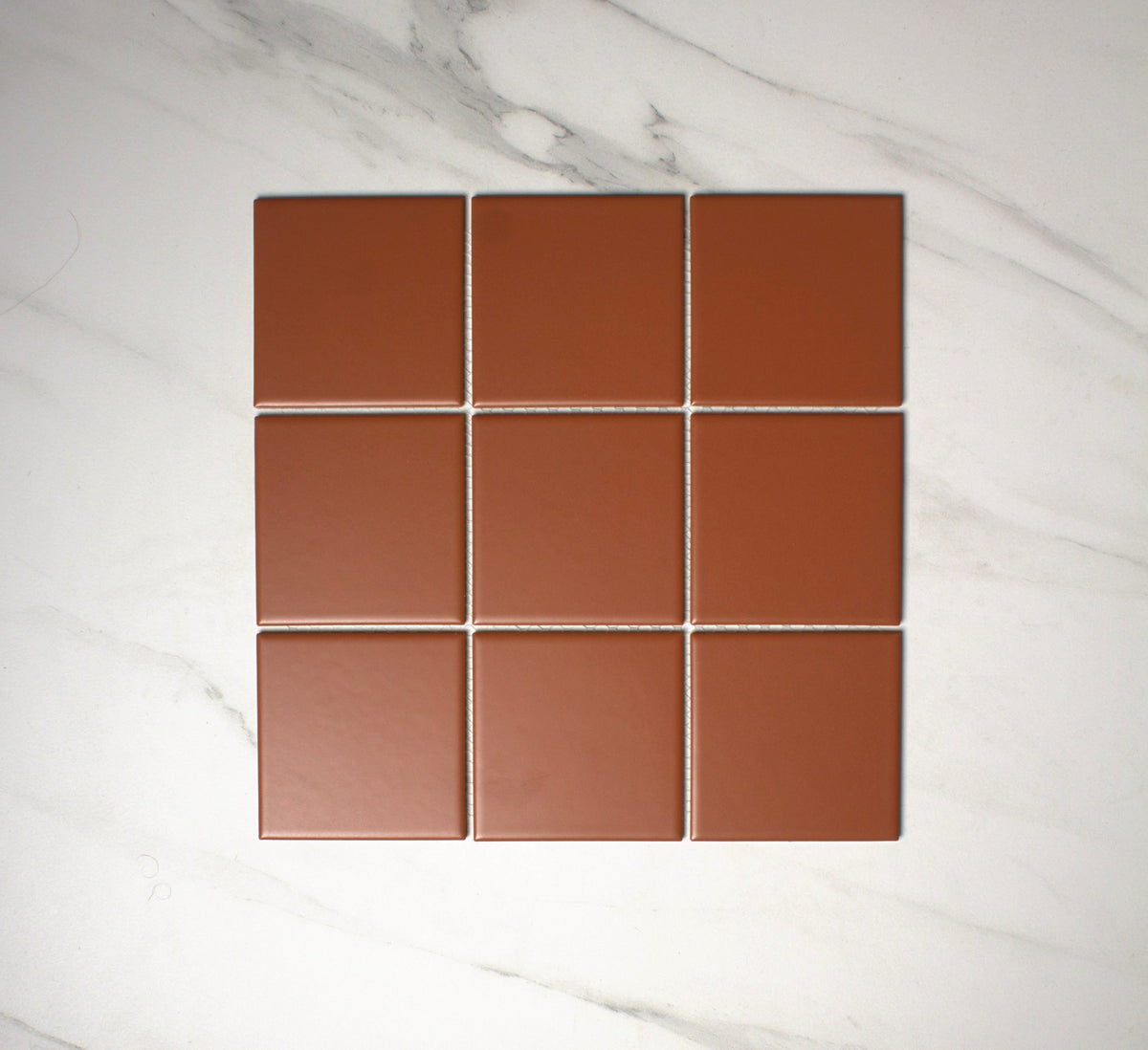 vitra tobacco matt mosaic 100x100mm top view