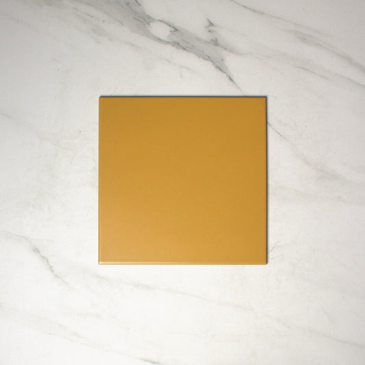 vitra turmeric yellow matt 200x200mm top view
