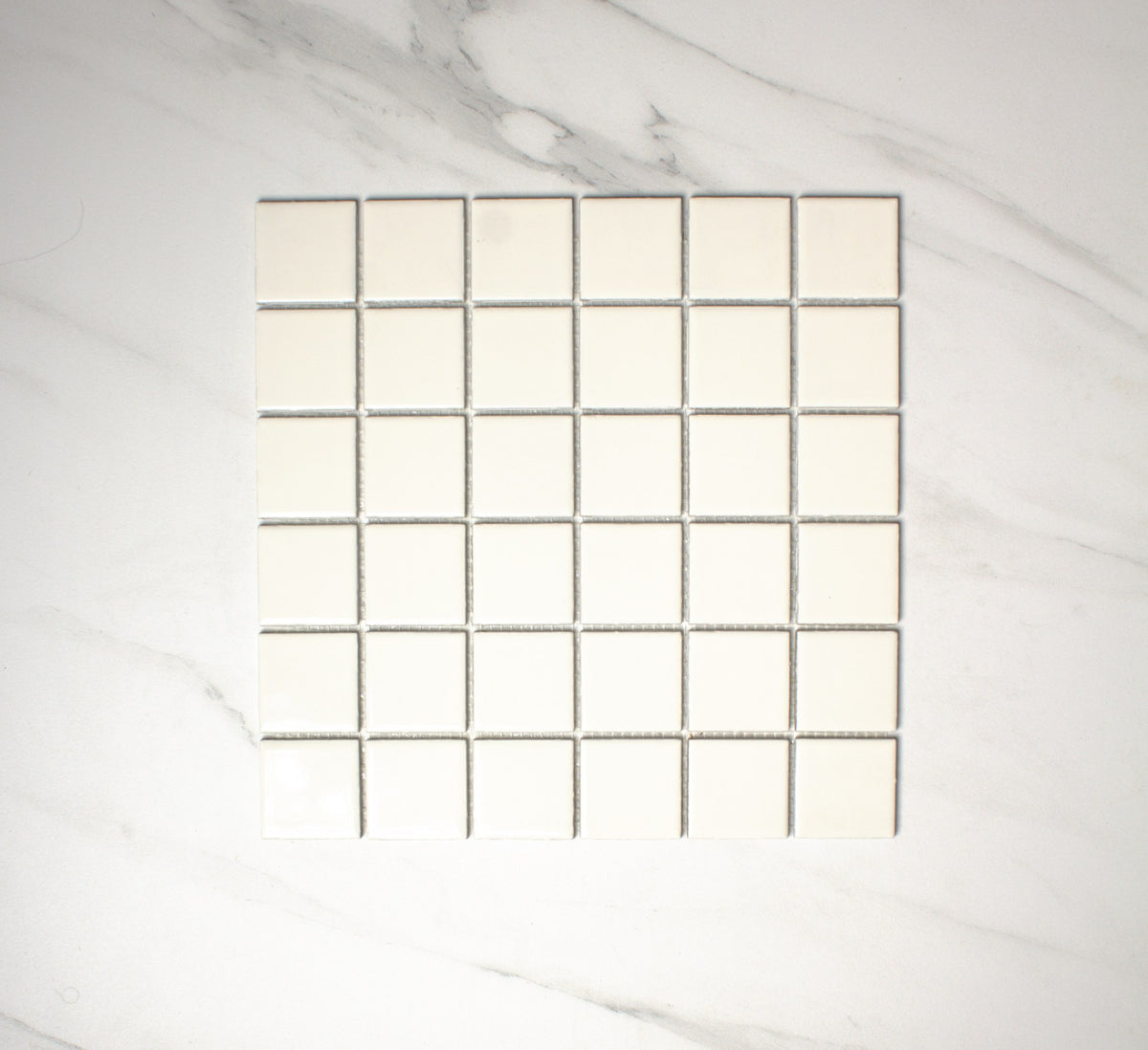 VitrA Ultra White Gloss Mosaic 100x100mm top view