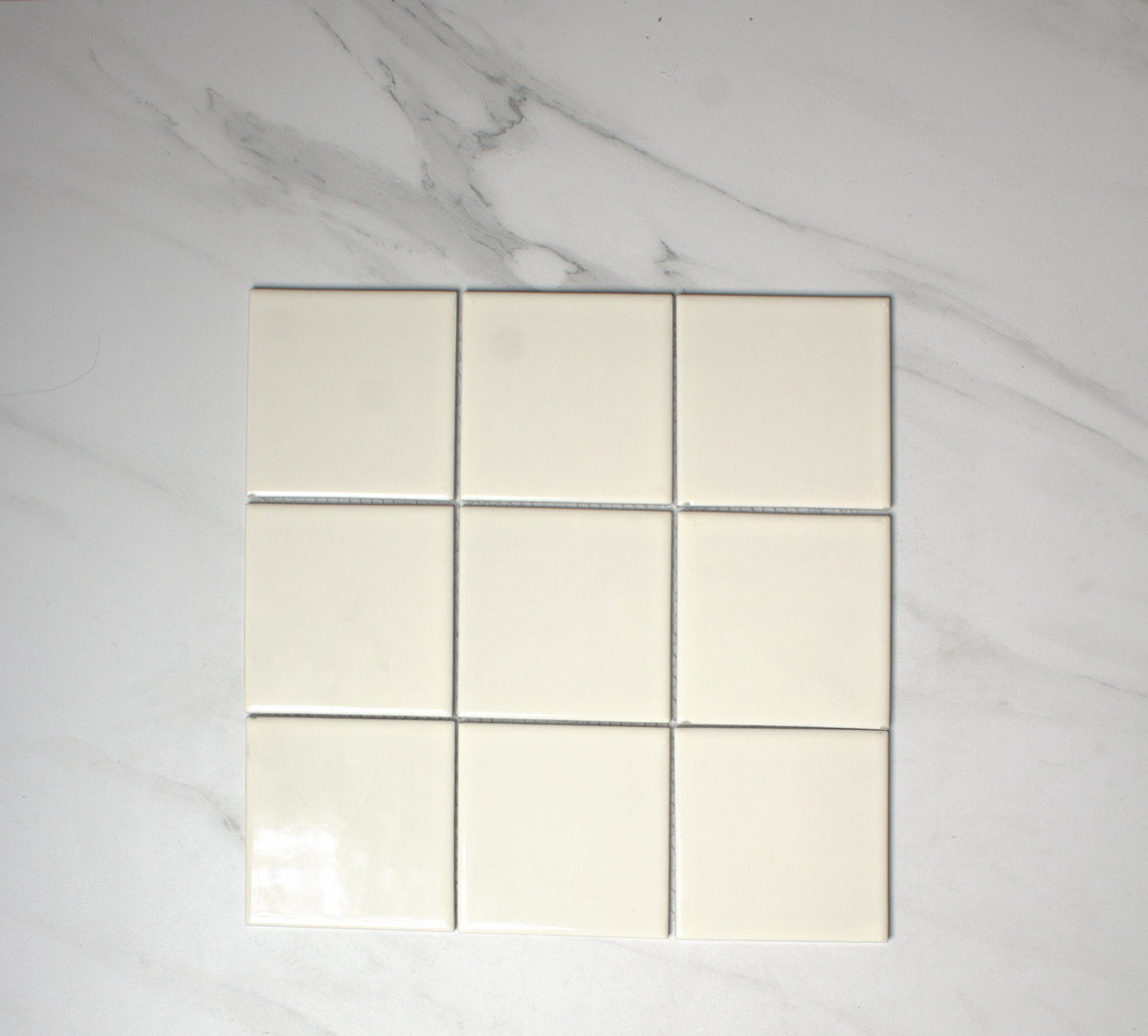 VitrA Ultra White Gloss Mosaic 100x100mm top view