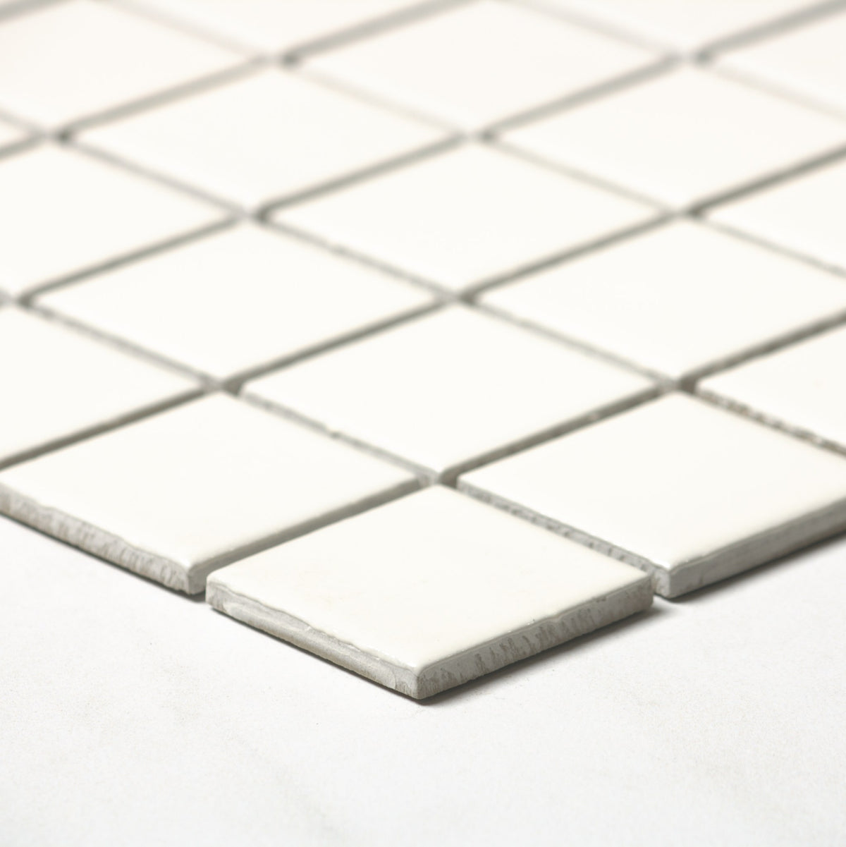 VitrA Ultra White Gloss Mosaic 100x100mm angle view