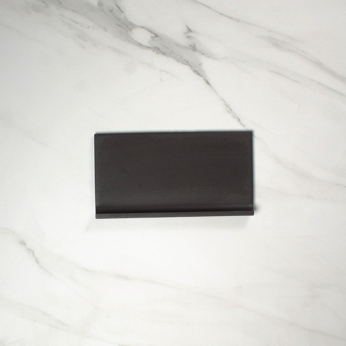 vitra uni black matt cove 100x200mm top view