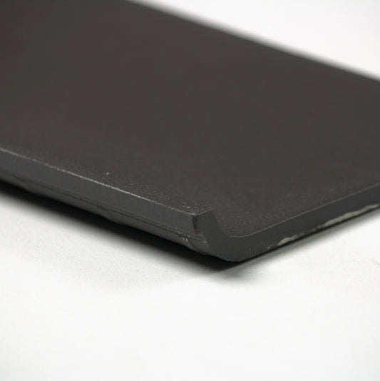 vitra uni black matt cove 100x200mm angle view