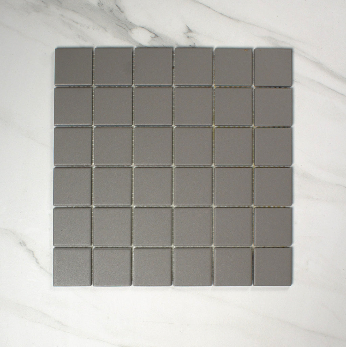 vitra uni grey matt r10b mosaic 50x50mm top view
