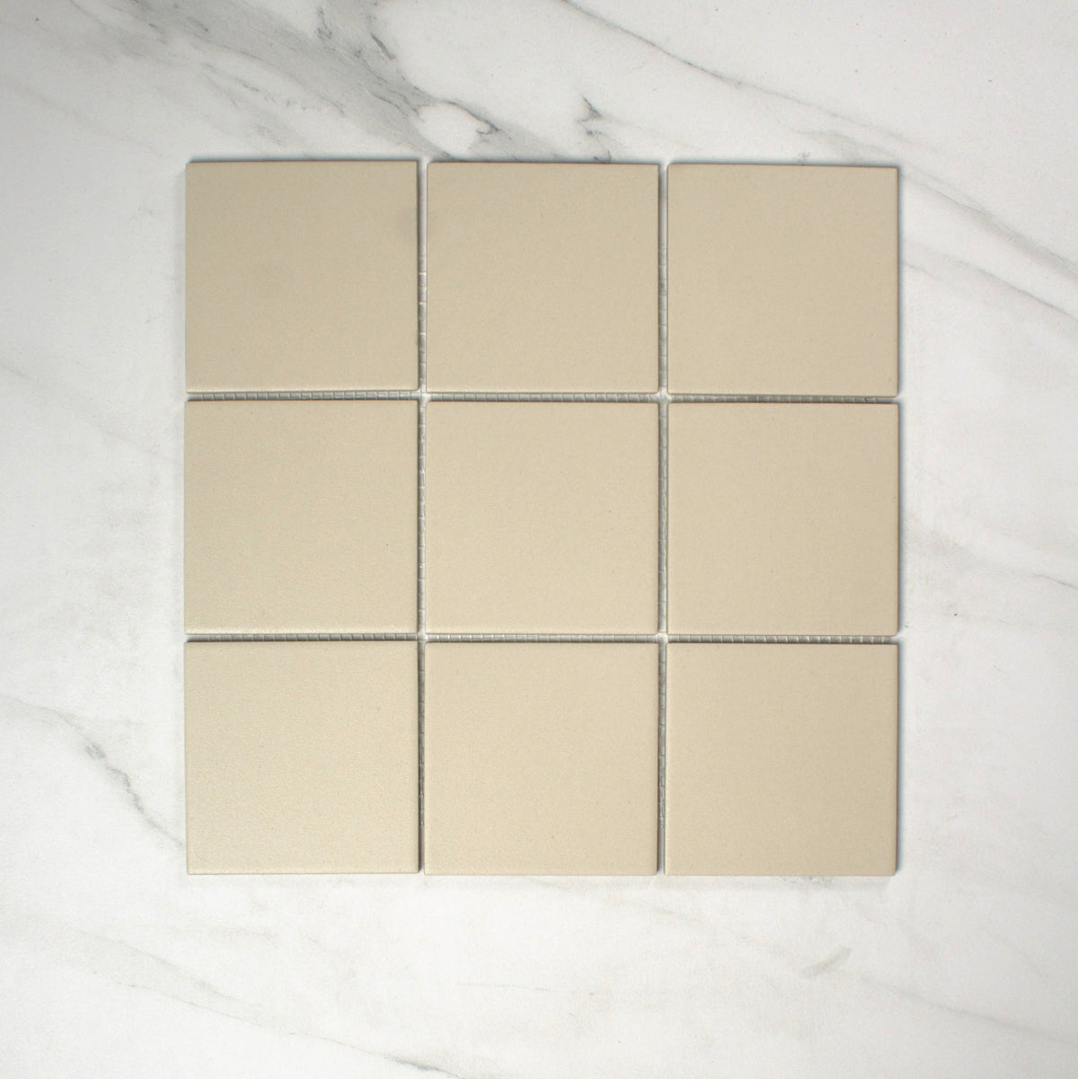 vitra uni ivory matt r10b mosaic 100x100mm top view