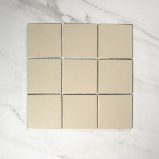 vitra uni ivory matt r10b mosaic 100x100mm top view
