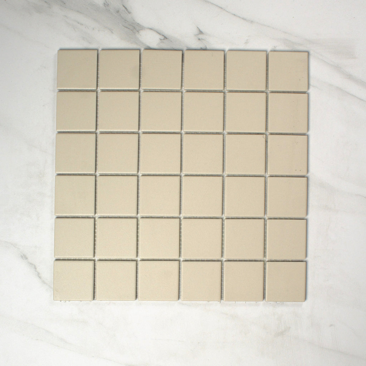 vitra uni ivory matt r10b mosaic 50x50mm top view