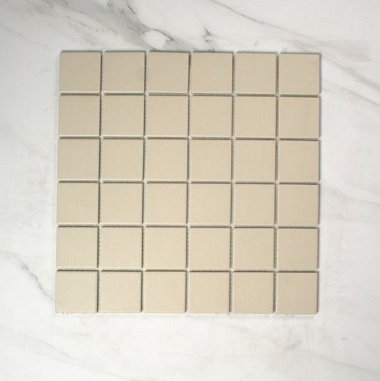 vitra uni ivory matt r10b mosaic 50x50mm top view