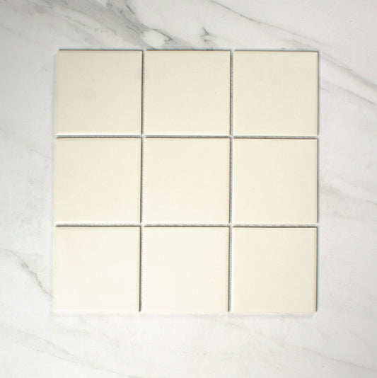 vitra uni super white matt r10b mosaic 100x100mm top view