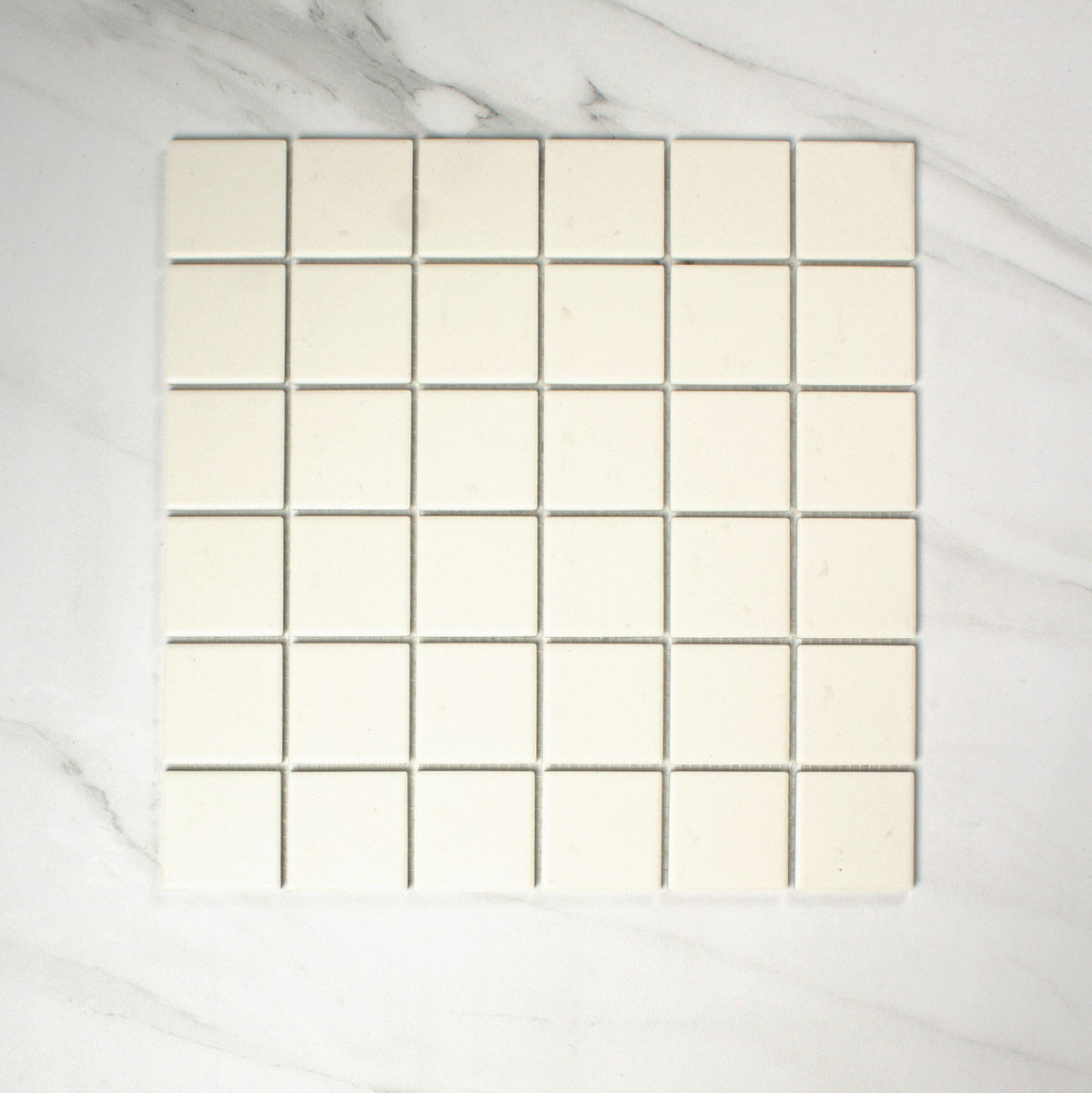 vitra uni super white matt r10b mosaic 50x50mm top view