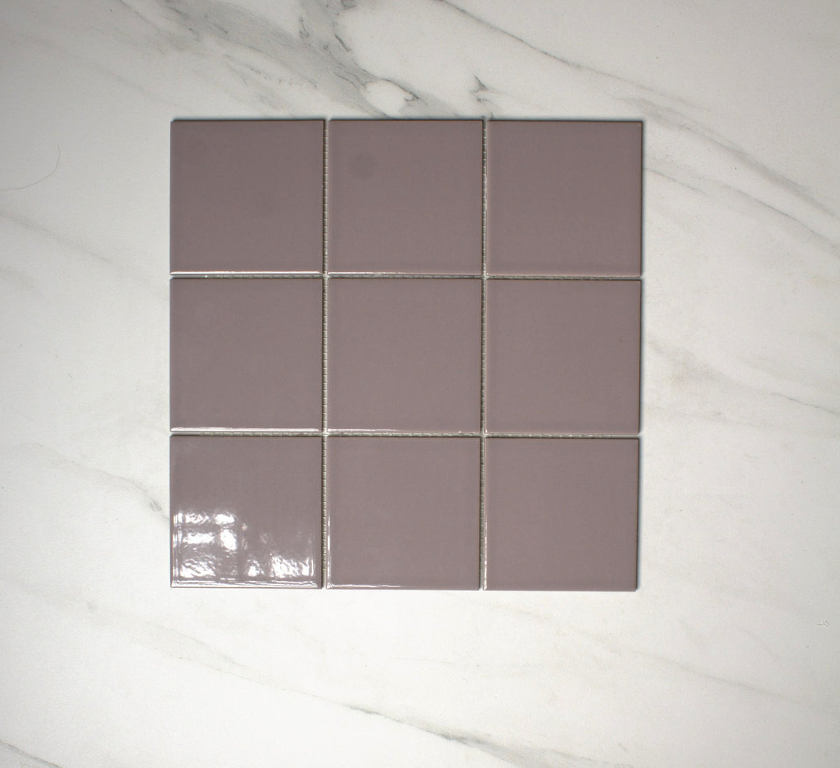 vitra whisper lilac gloss mosaic 100x100mm top view