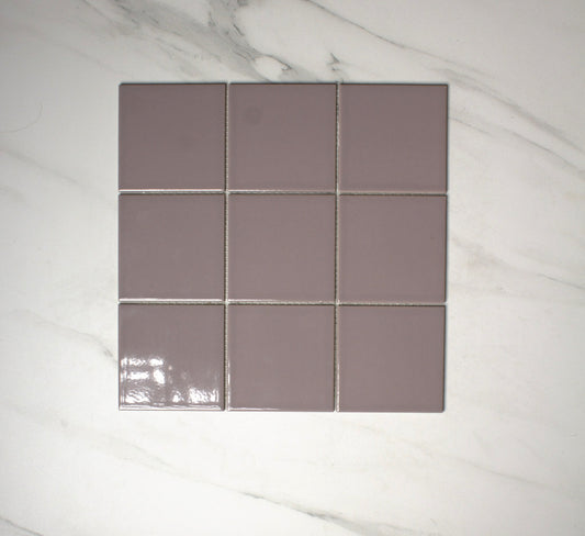 vitra whisper lilac gloss mosaic 100x100mm top view