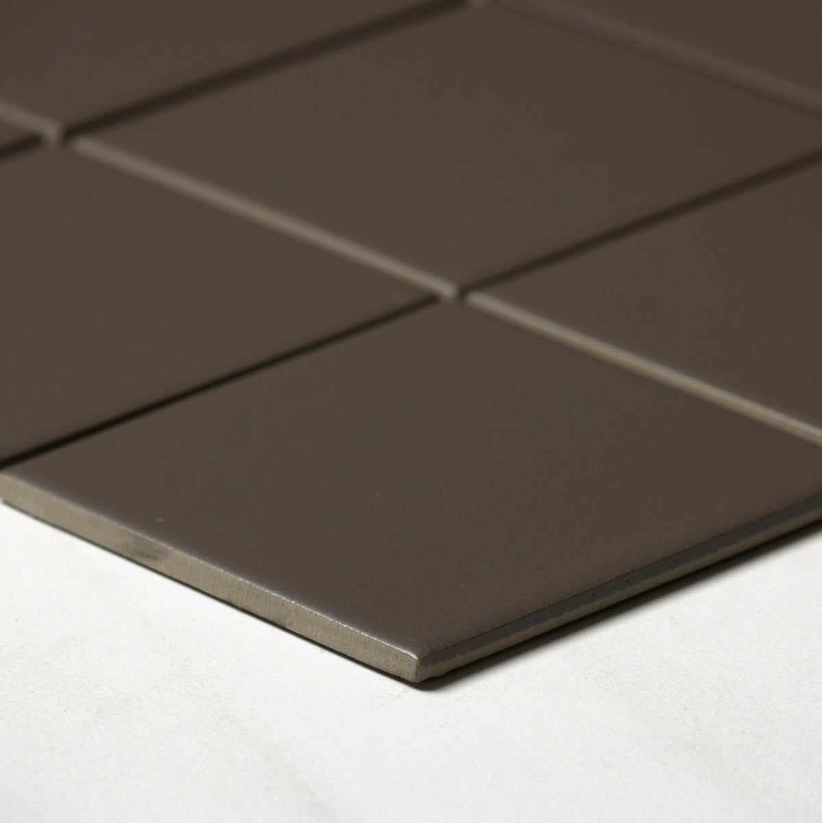 vitra zinc grey matt mosaic 100x100mm angle view