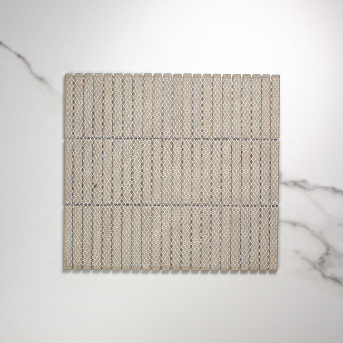 White Gloss Porcelain KitKat 12x92mm top view