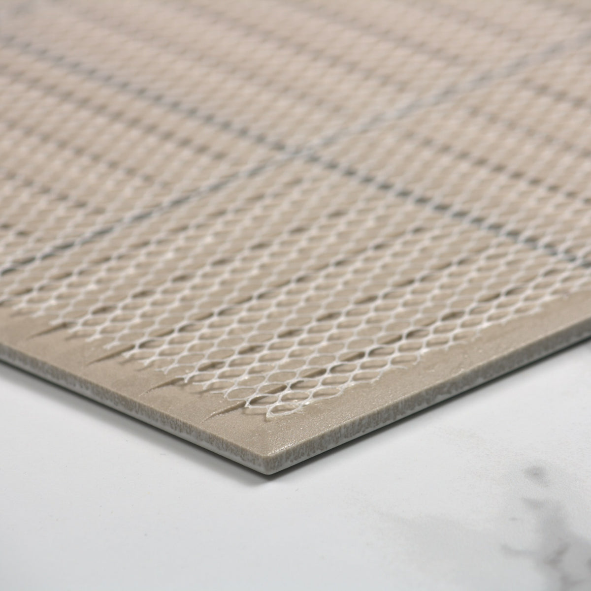 White Matt Porcelain Glazed Square 97x97mm angle view