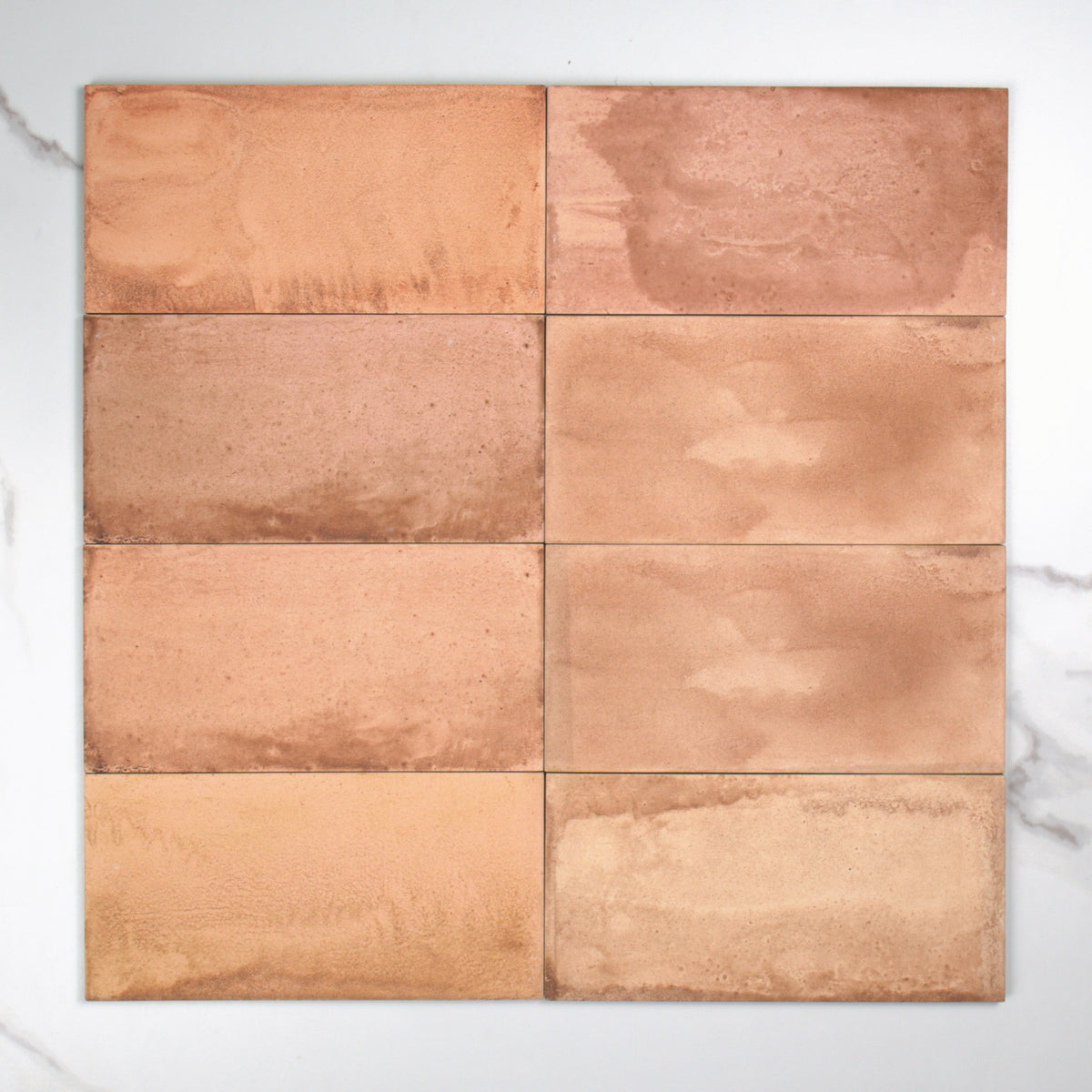 Xabia Salmon Matt 115x231mm top view